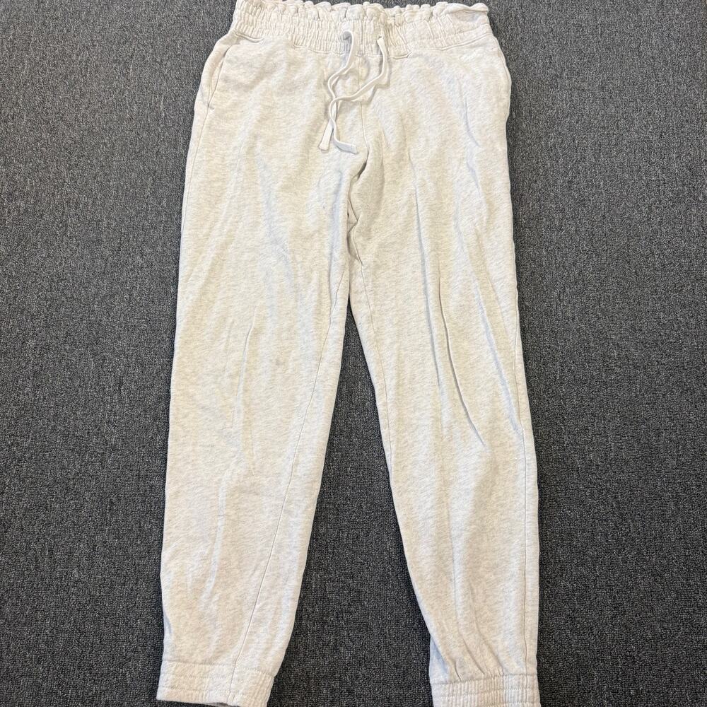 Vintage Y2k Hollister Light Grey Heathered Jogger Sweatpants Women's Small